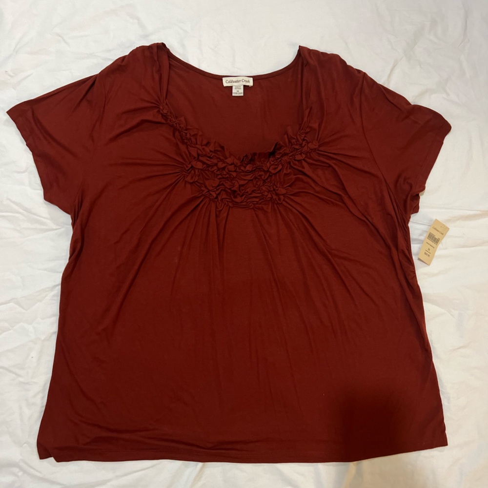 Maroon top from Coldwater Creek